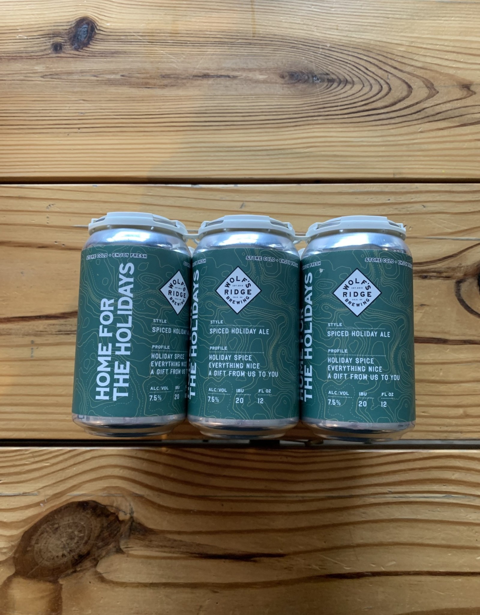 Wolf's Ridge Brewing 6 PACK Wolf's Ridge Home for the Holidays Spiced Holiday Ale