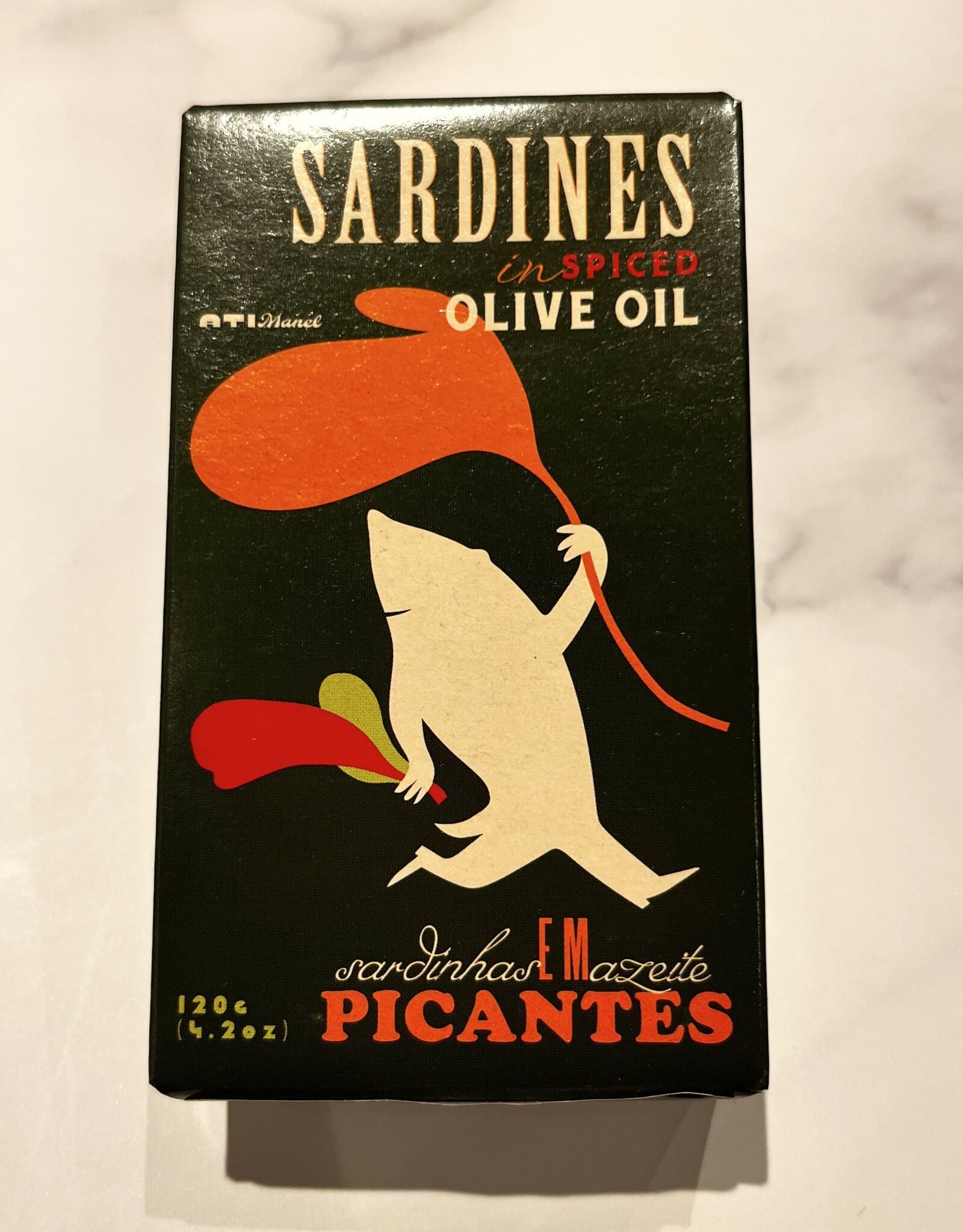 Ati Manel Sardines in Spiced Olive Oil CONSERVAS