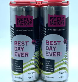 4 PACK Feels Factory Best Day Ever THC Microdosed Elixer