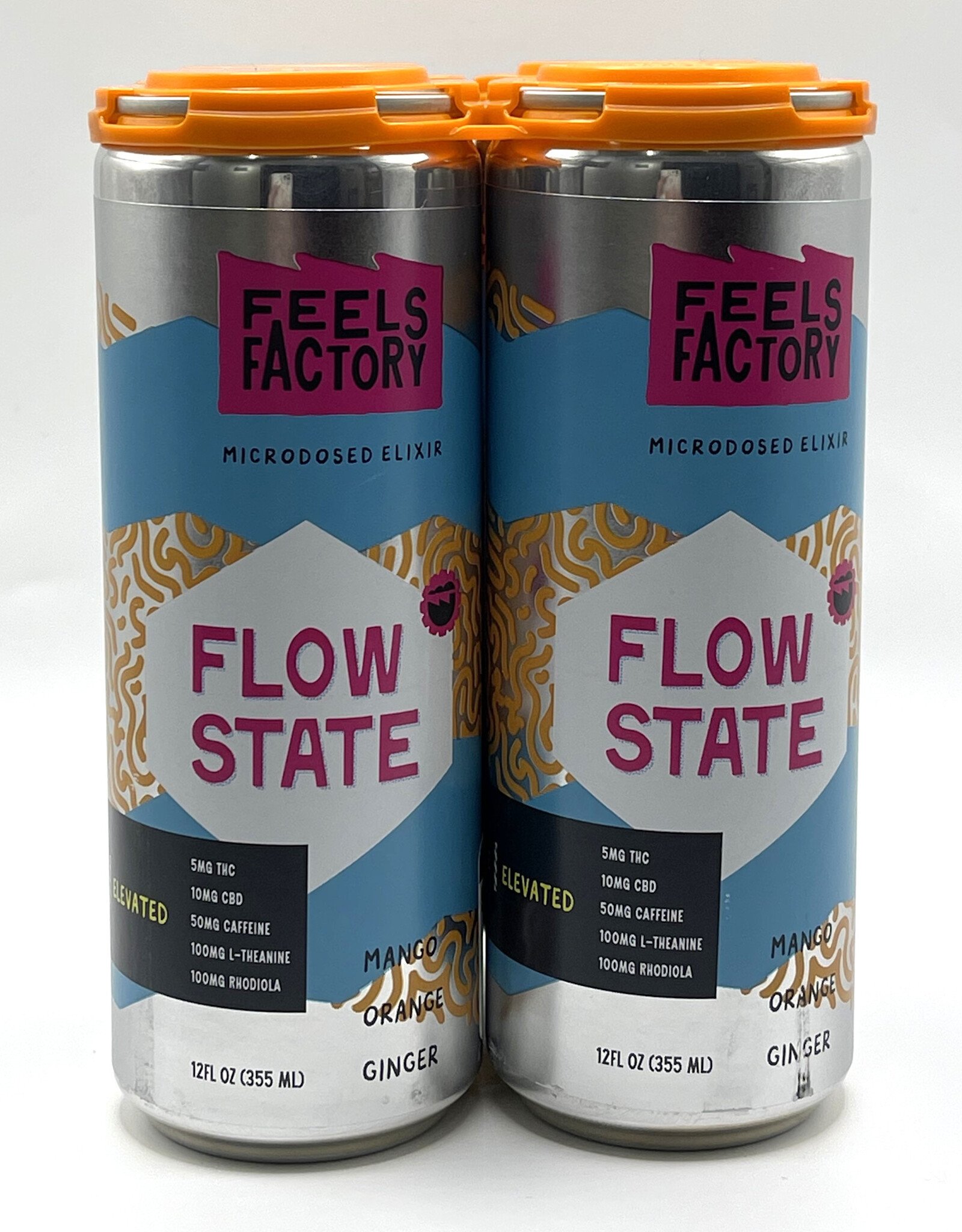 4 PACK Feels Factory Flow State THC Microdosed Elixer