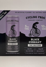 6 PACK Cycling Frog Black Currant THC Seltzer - 5mg THC, 10mg CBD