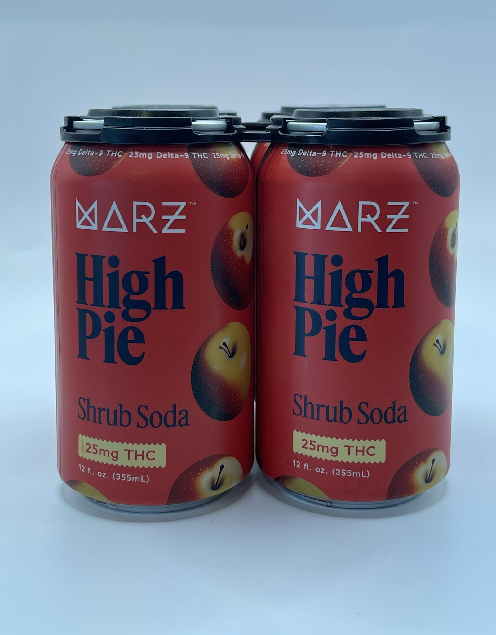 4 PACK Marz Brewing High Pie Shrub Soda 25mg THC