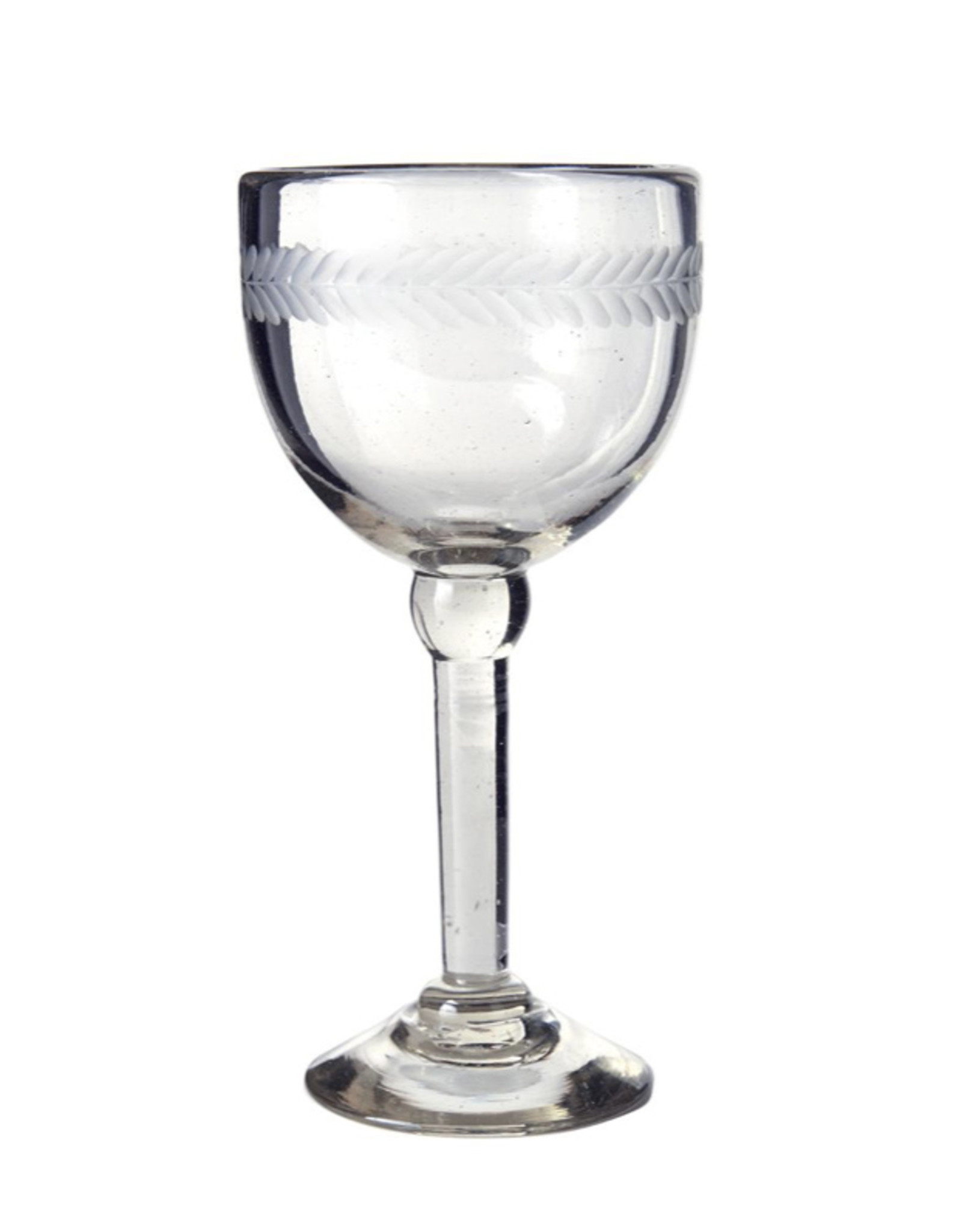 Vino Blanco Goblet w/ Laurel Etching