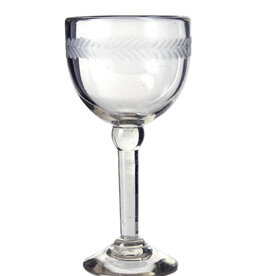 Vino Blanco Goblet w/ Laurel Etching
