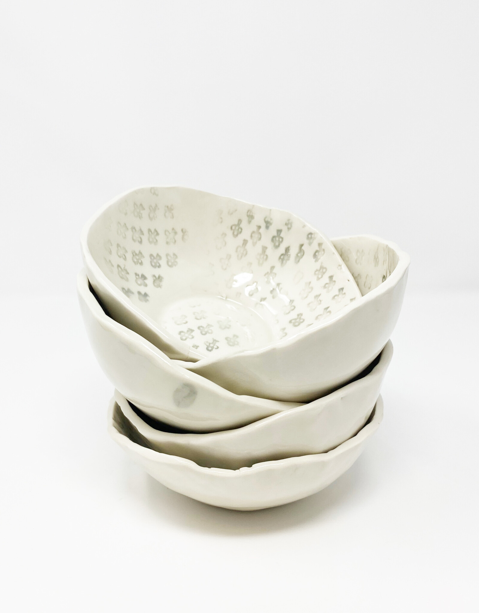 Mahru Clover Soup Bowl, Fog
