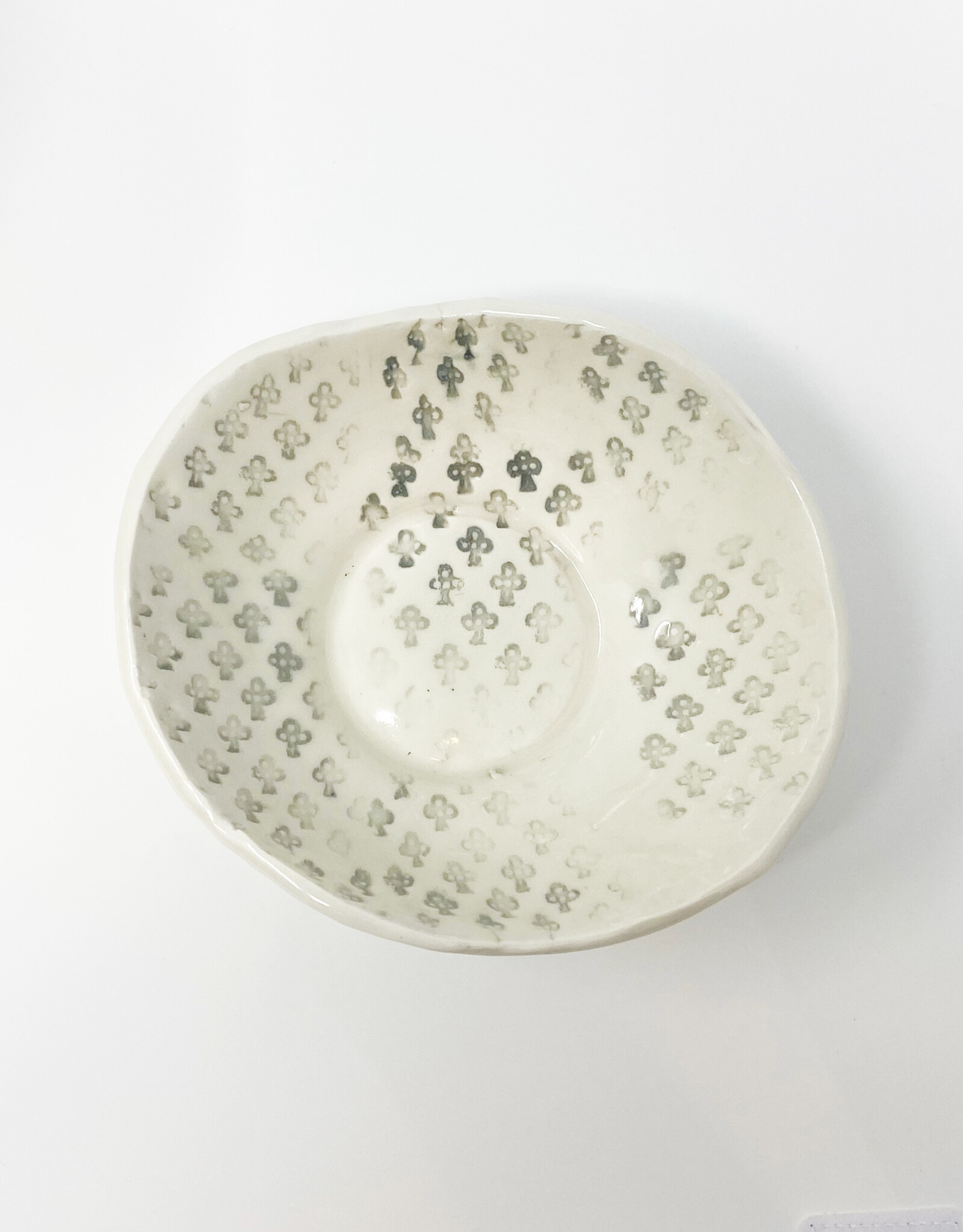 Mahru Clover Soup Bowl, Fog