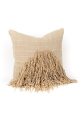 Oatmeal Long Fringe Pillow, Chile 26 x 26