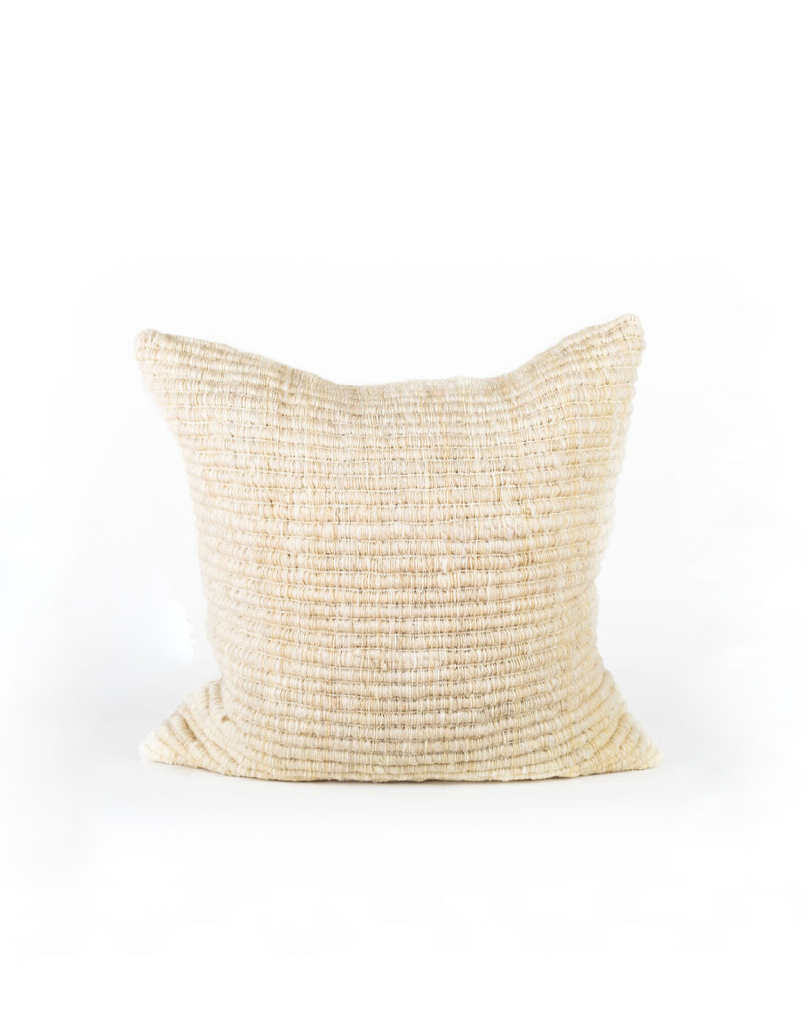 White Ribbed Textured Pillow, Chile 26x26
