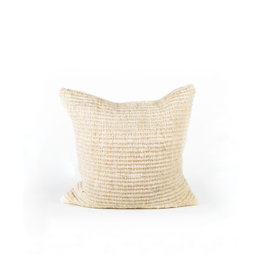 White Ribbed Textured Pillow, Chile 26x26