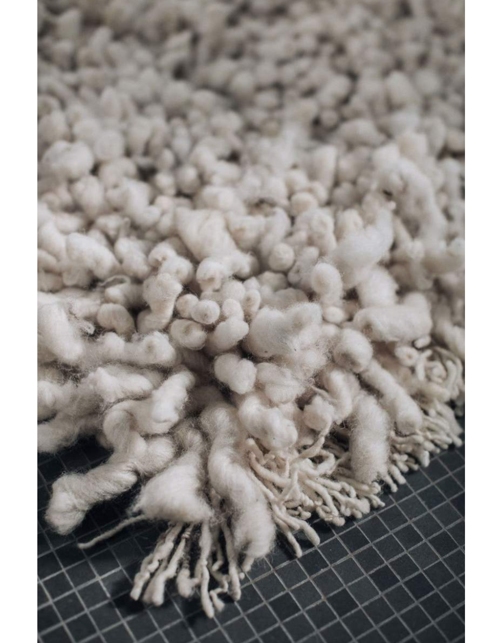 White Alpaca Rug, Chile 48x27