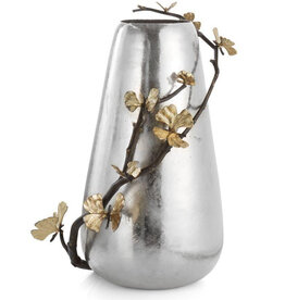 Butterfly Ginkgo Centerpiece Vase