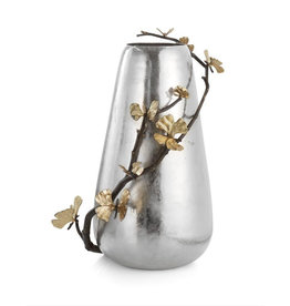 Butterfly Ginkgo Centerpiece Vase