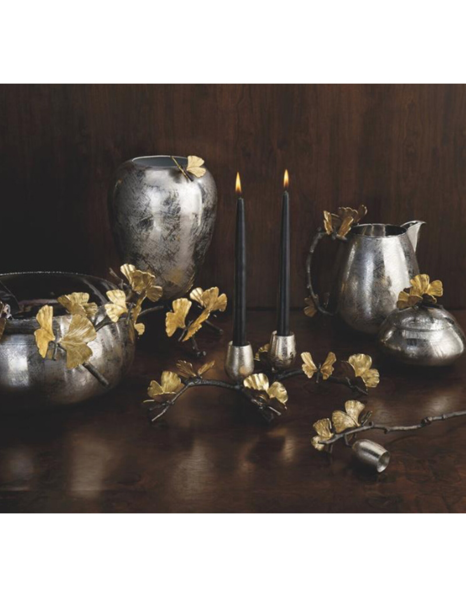 Butterfly Ginkgo Centerpiece Vase