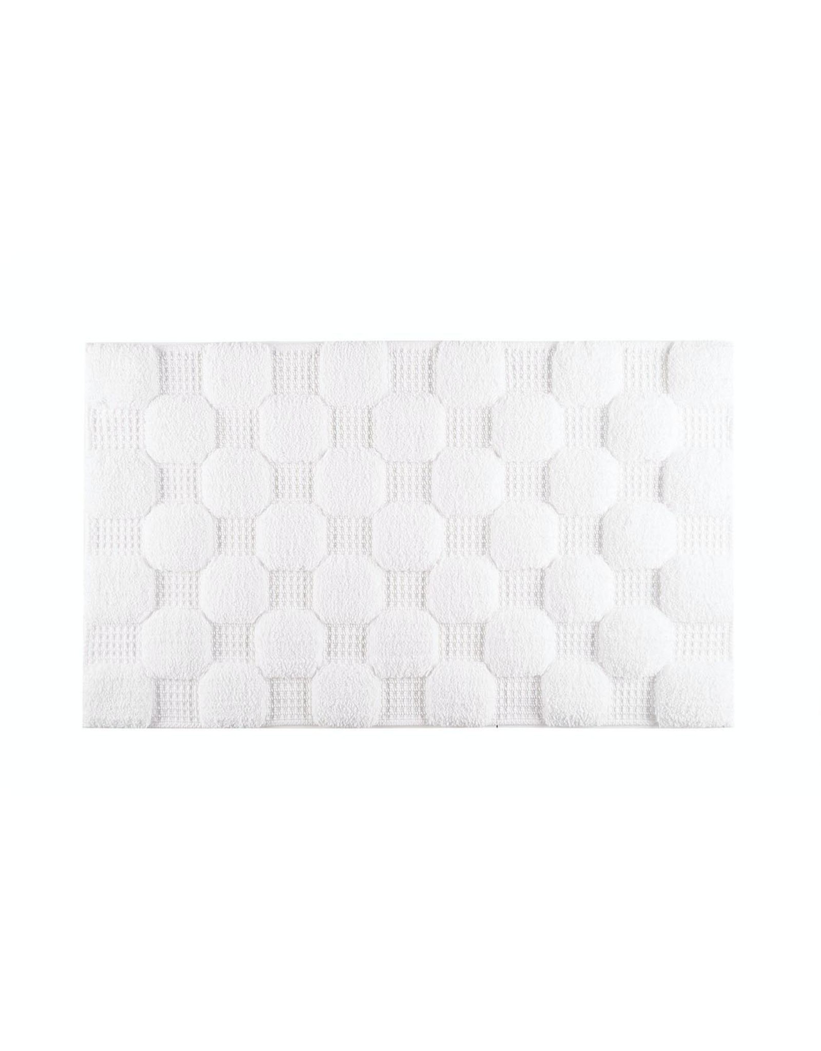 Aura White Bath Rug 20x31