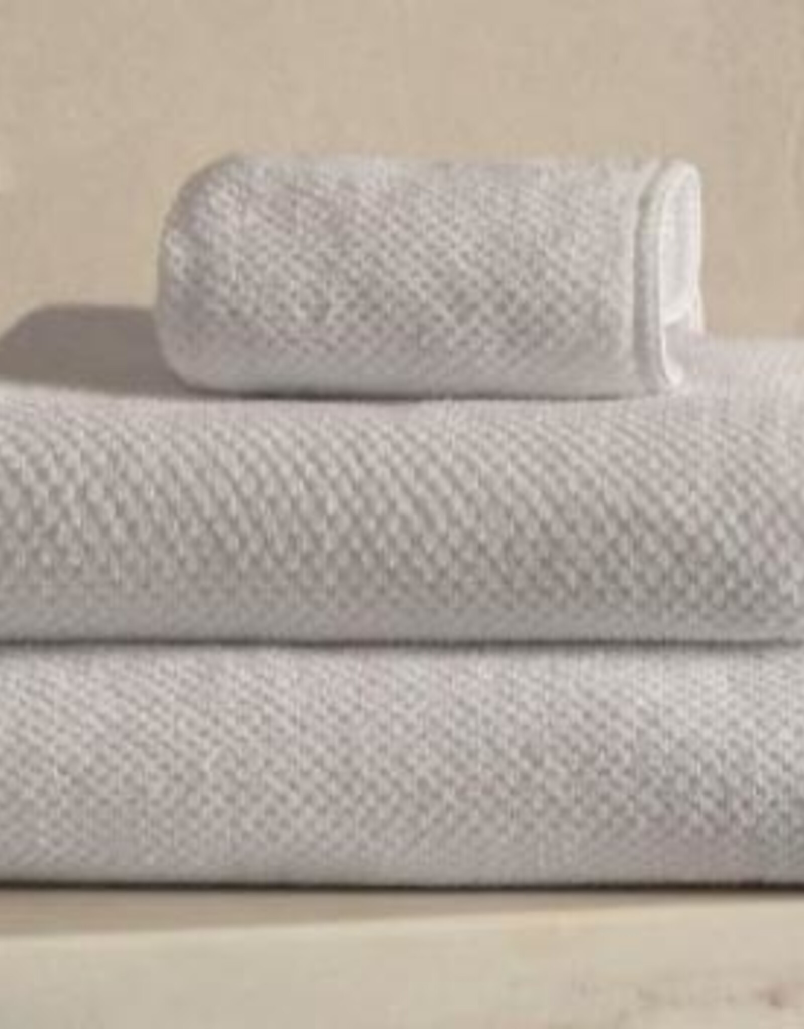 Bee Waffle White XL Bath Sheet 35 x 72