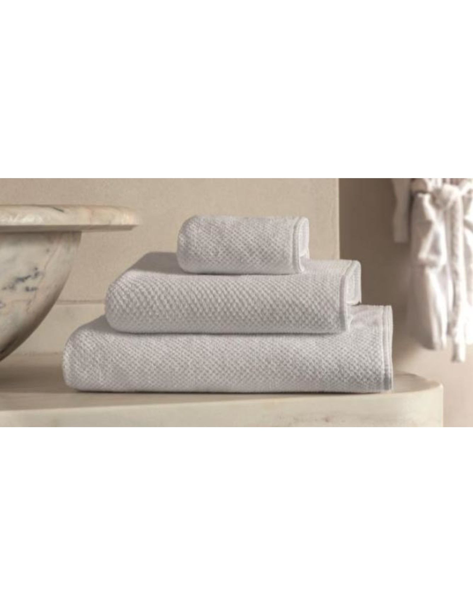 Bee Waffle White XL Bath Sheet 35 x 72