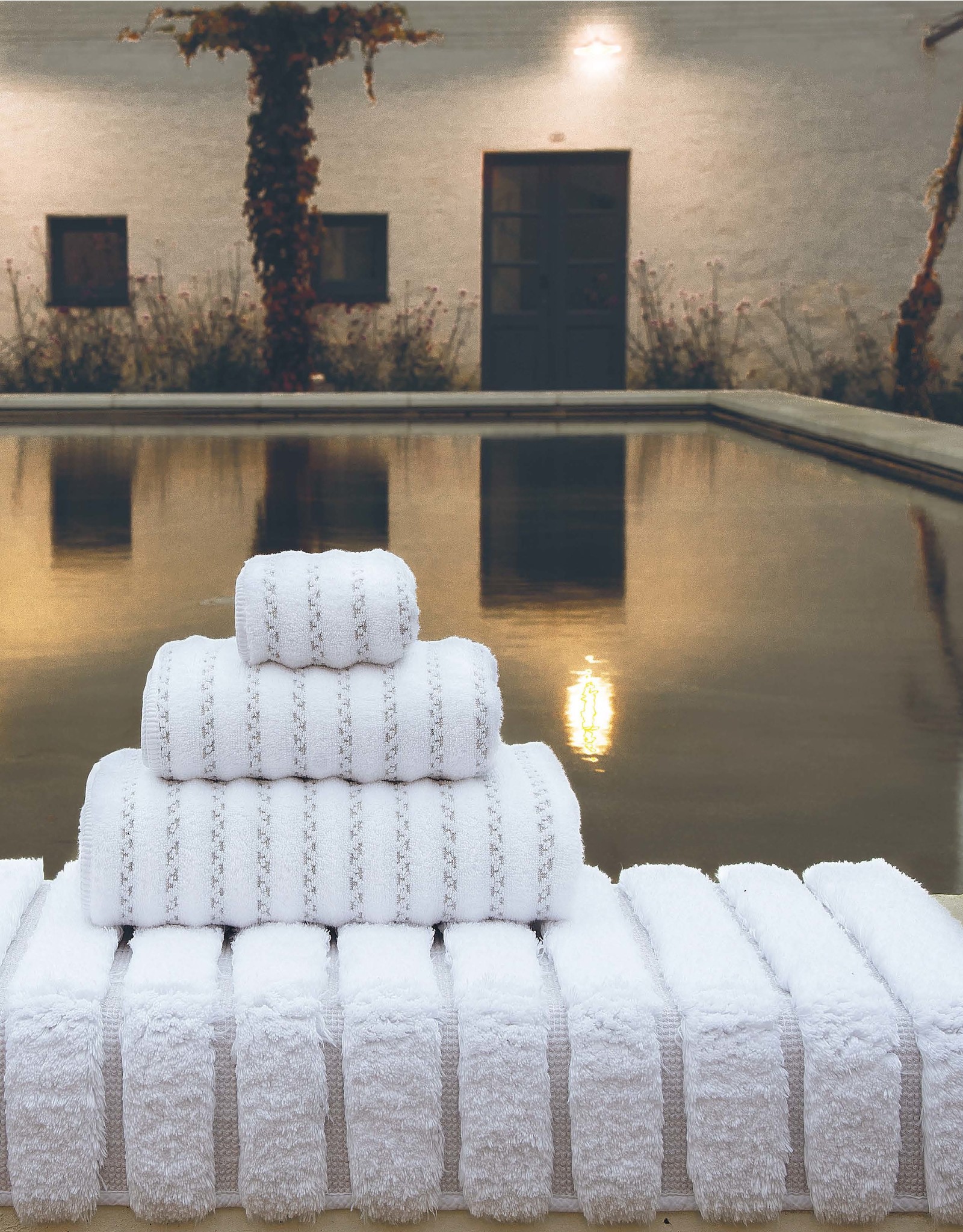 Petra Bath Rug, White 24x39