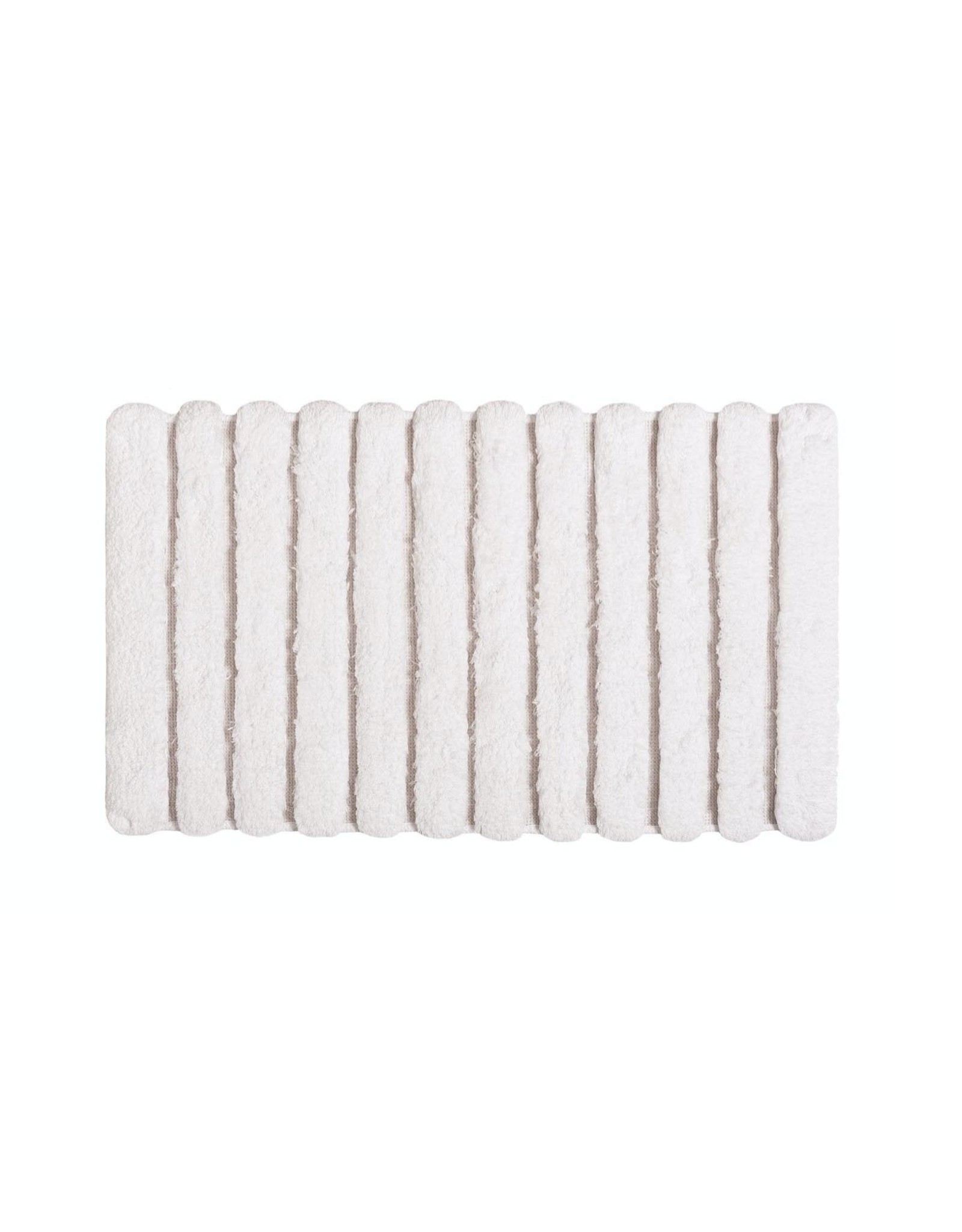 Petra Bath Rug, White 20x31