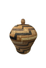 Vintage African Tribal Basket, 16 x 21