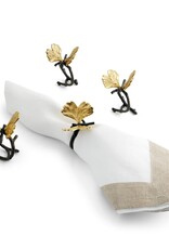 Butterfly Ginkgo Napkin Ring, Set of 4