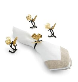 Butterfly Ginkgo Napkin Ring, Set of 4