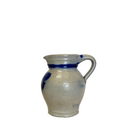 Vintage Small Painetd Pitcher, France c1920