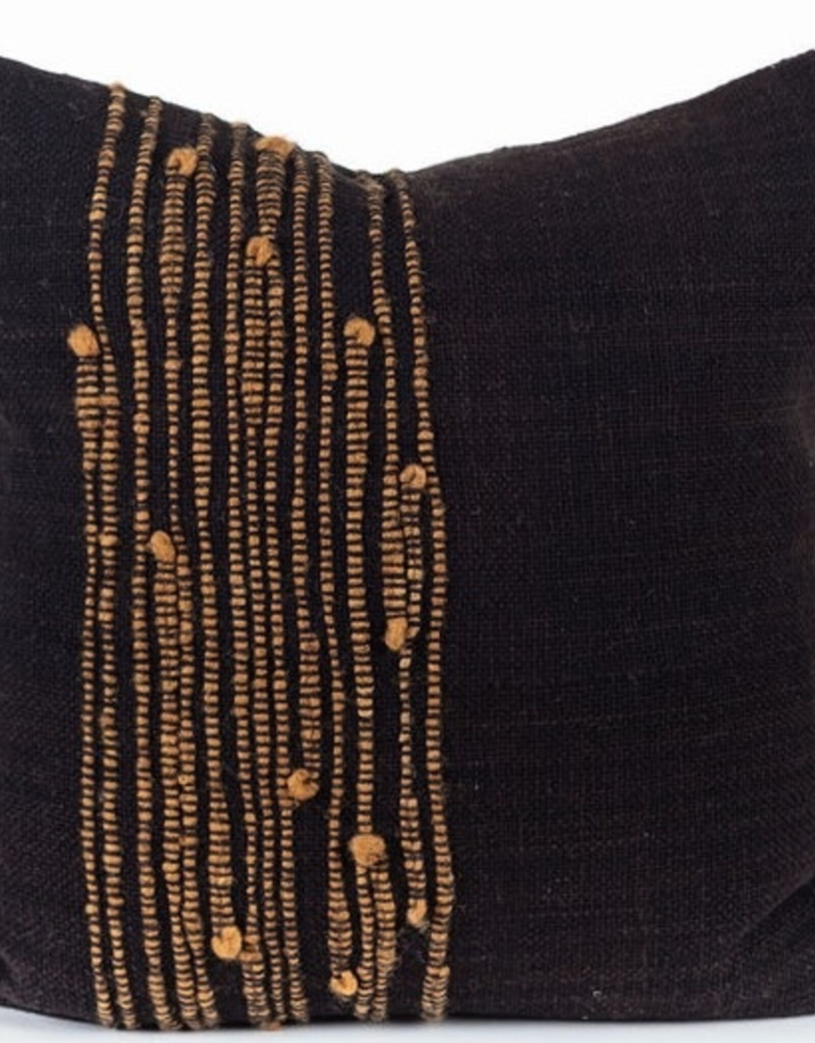 Black & Gold Pillow, Chile 26 x 26