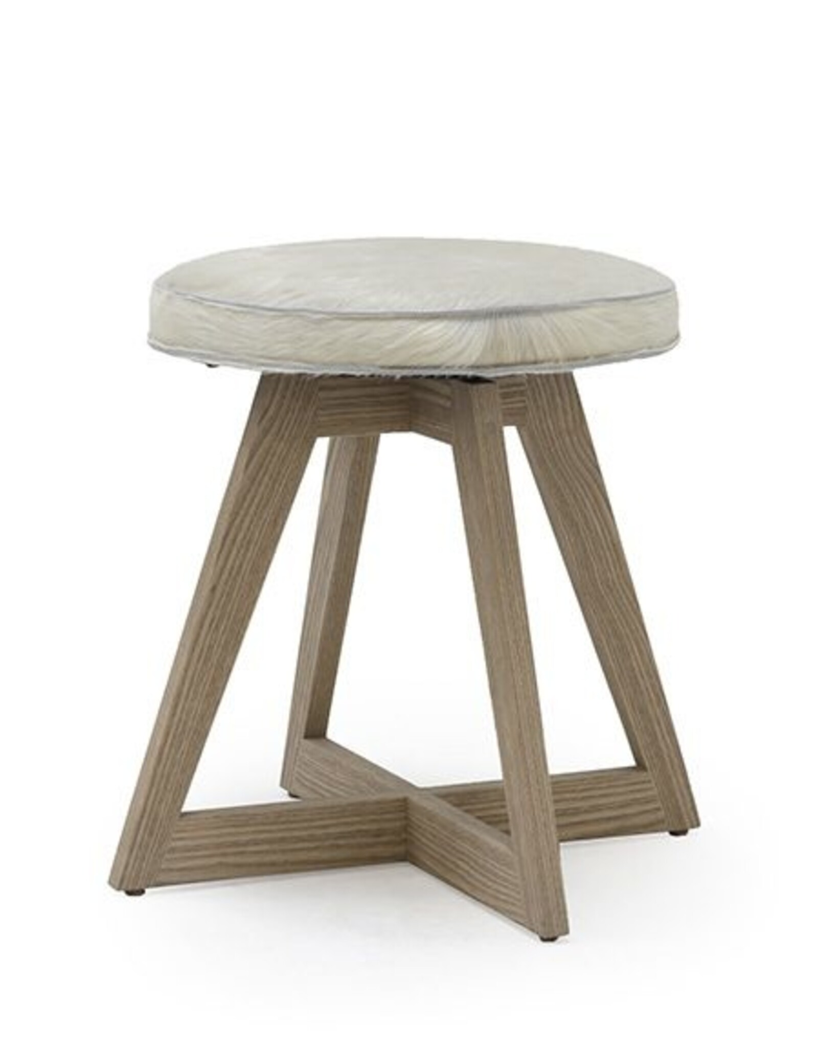 Mason Swivel Hair on Hide Dining Stool (L) FIXTURE