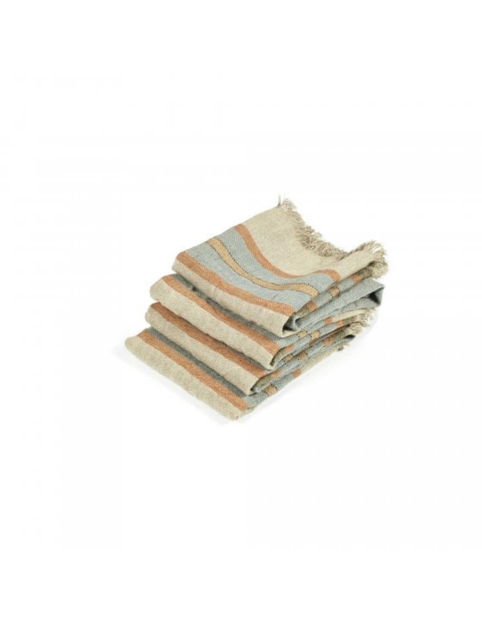 The Belgian Towel Fouta Multi Stripe 14x20