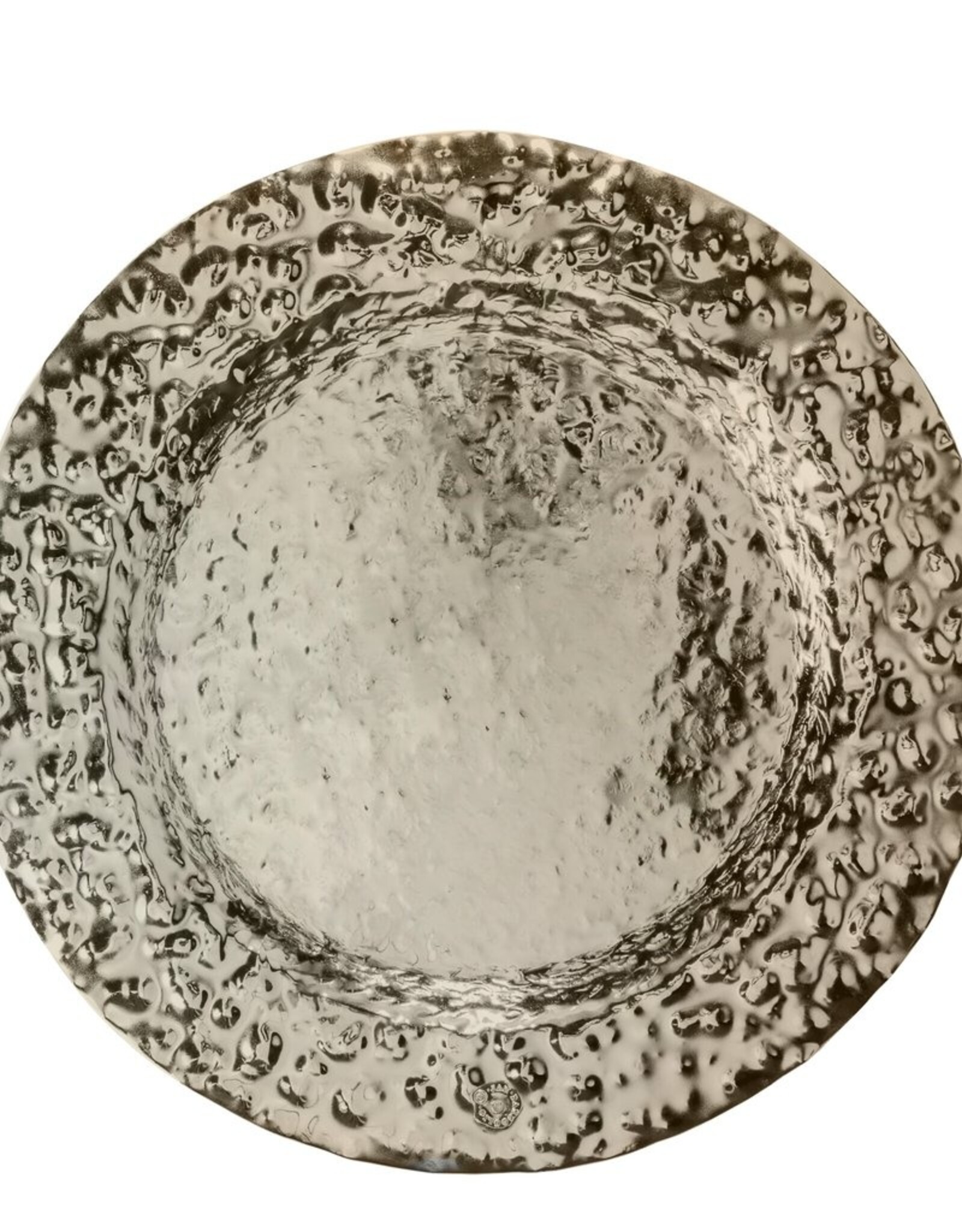 Double Hammered Nickel Charger, 14"