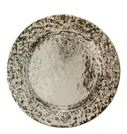 Double Hammered Nickel Charger, 14"