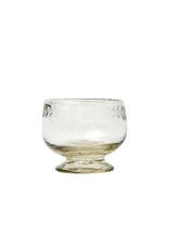 Viejo Vaso Clear w/ Corona Laurel Etching