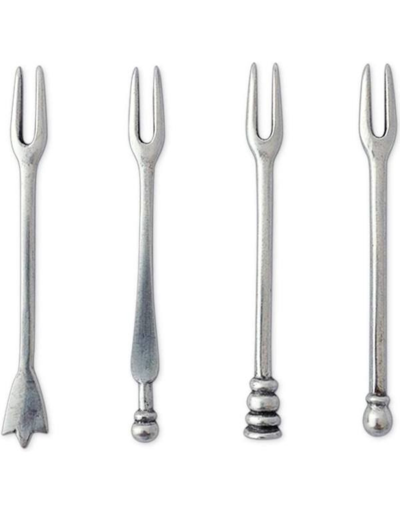 Assorted Olive Cocktail Forks, Set of 4, 1342.0