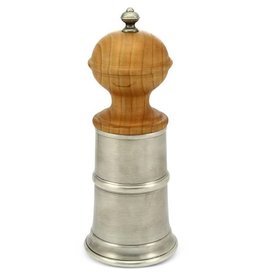 Wood & Pewter Pepper Mill