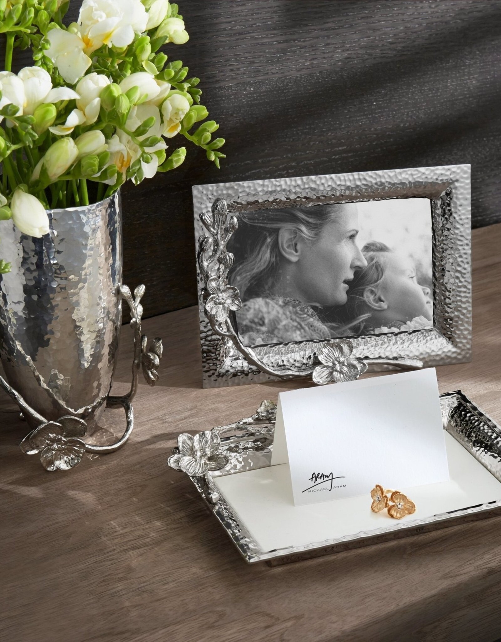 White Orchid Frame, 5 x 7