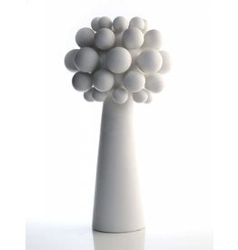 Cherry Tree Vase Alabaster, 18 x 10