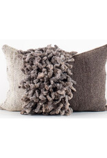 Makun Dreadlock Brown & Grey Pillow, Chile 20 x 20