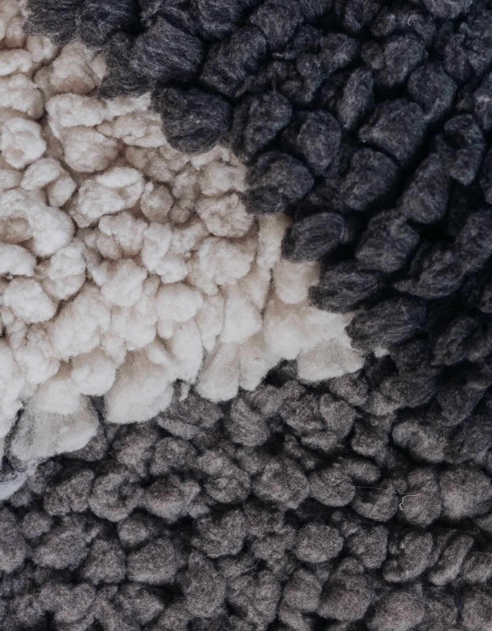 Grey Alpaca Rug, Chile 48 x 27