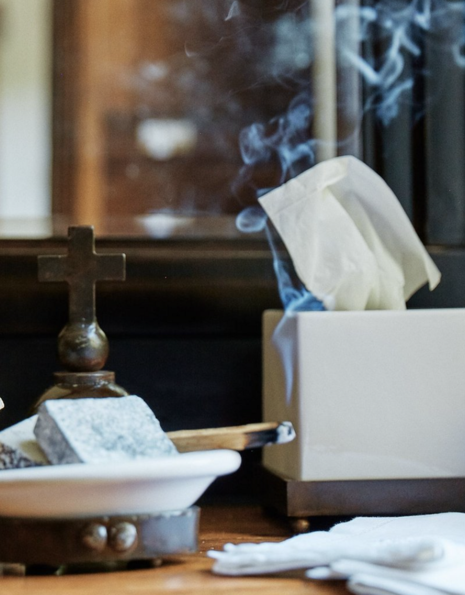 Ceramica Blanca Tissue Box (L)