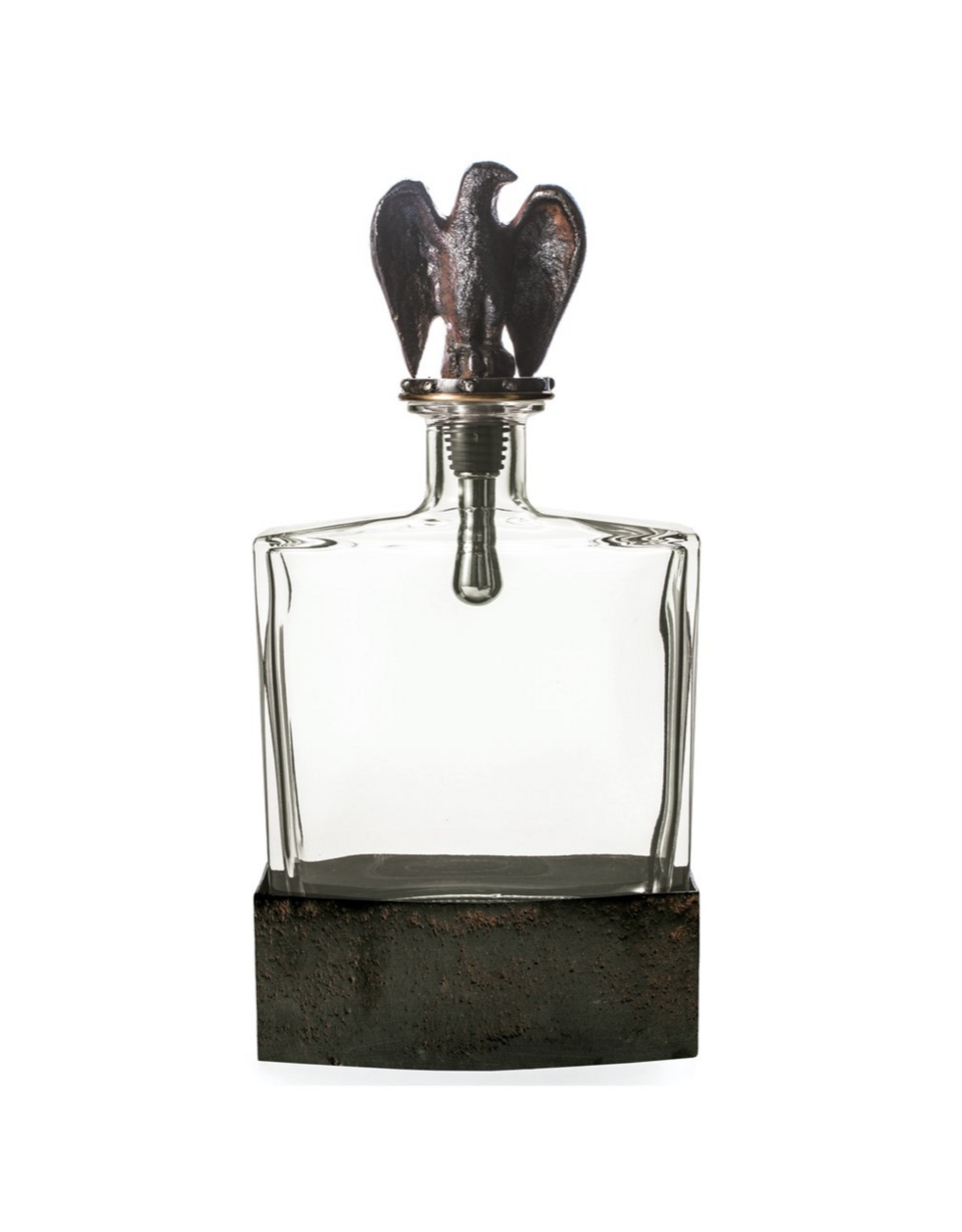 Aguila Decanter w/ Eagle Topper & Iron Stand