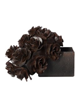 Flores Box w/ Forged Iron Roses (L)