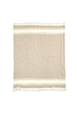 The Belgian Flax Stripe Fouta Towel 43 x 71