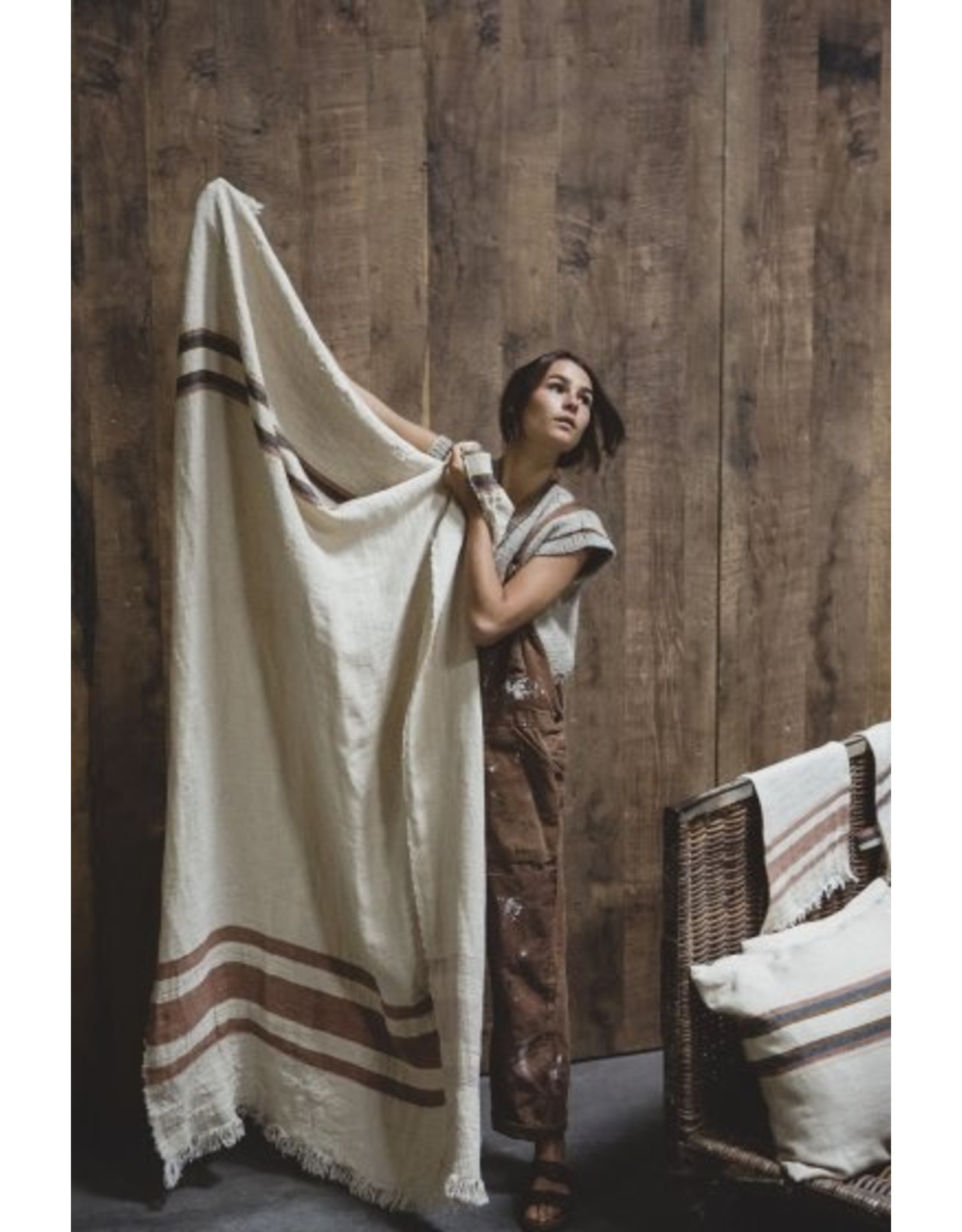 The Belgian Harlan Stripe Fouta Towel 43 x 71