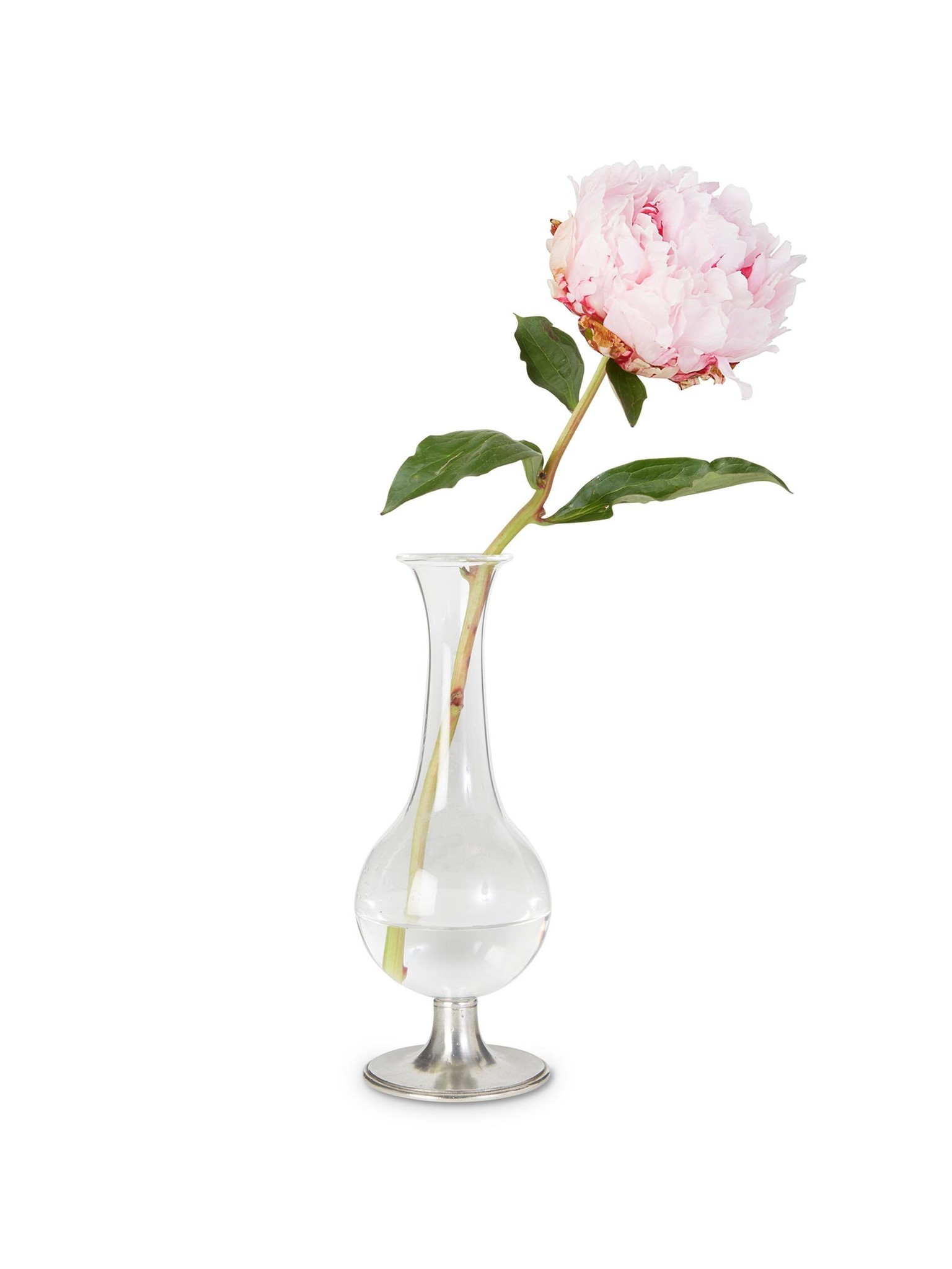 Pewter Footed Glass Vase The Collector's House