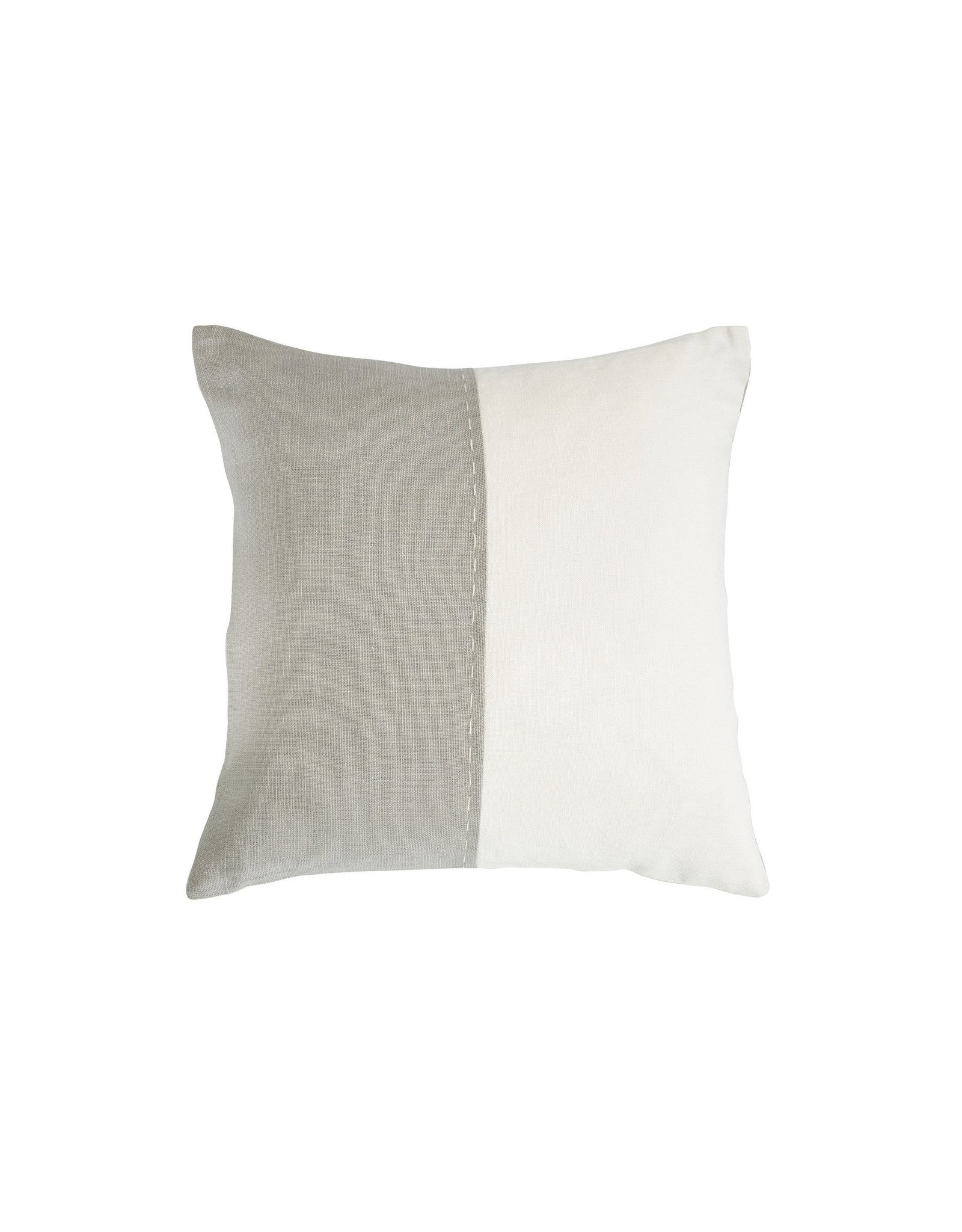 Up Island Side Stitch Pillow White-Fog 20x20 (L)