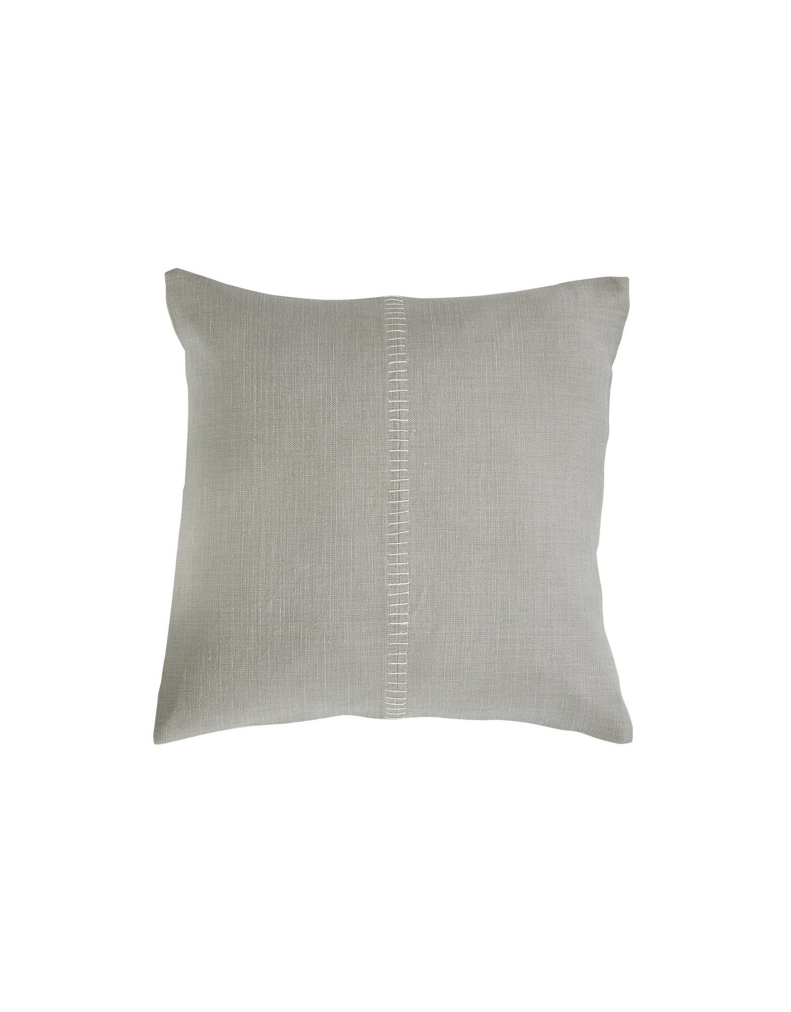 Up Island Center Stitch Pillow White-Fog 20x20 (L)