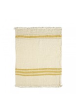 The Belgian Mustard Stripe Fouta Towel 43 x 71