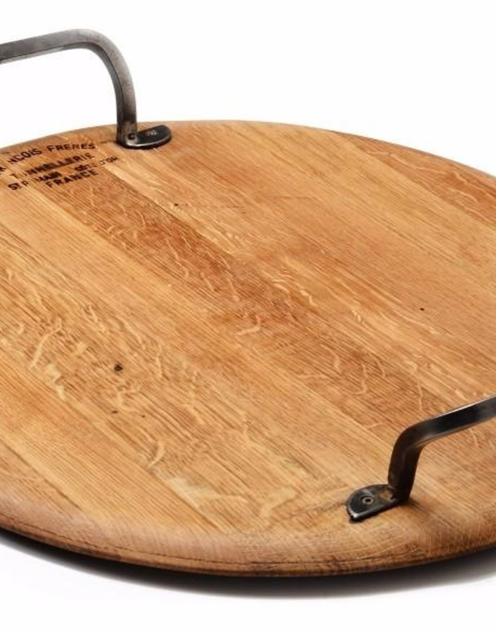 Vintage Platter w/ Forge Iron Handles