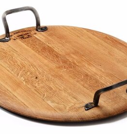 Vintage Platter w/ Forge Iron Handles