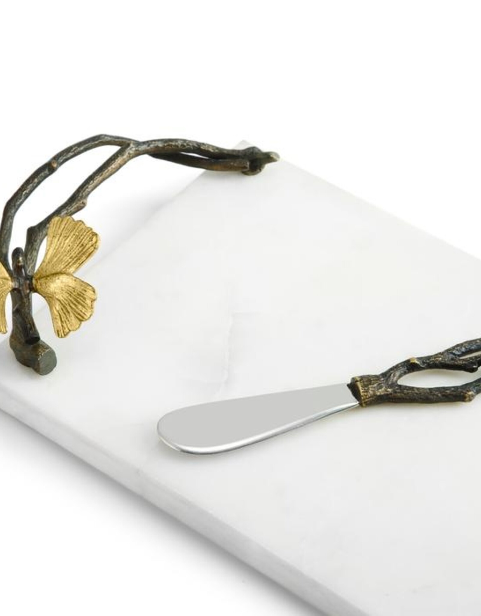Butterfly Ginkgo Small Cheese Board w/ Knife